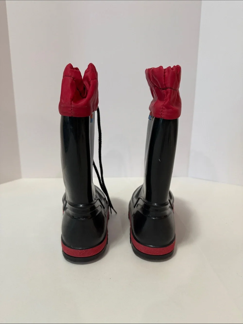 Kids USA Red and Black Rain Boots
